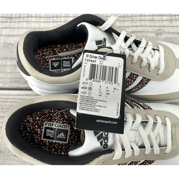 ADIDAS FIT FOAM TRAXION OKAPI GOLF CLEATS SHOES  Women's Size 7.5  NEW WITH TAGS - Picture 8 of 9